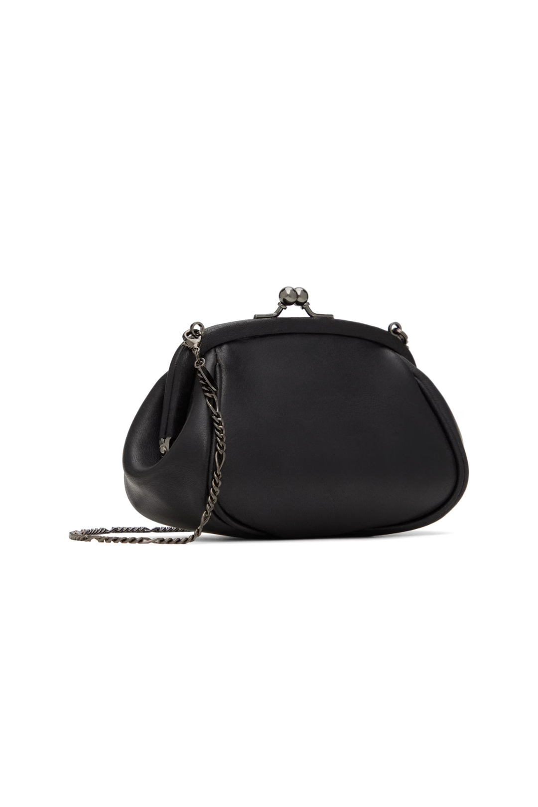 YOHJI YAMAMOTO DISCORD DOUBLE CLASP BAG_BLACK