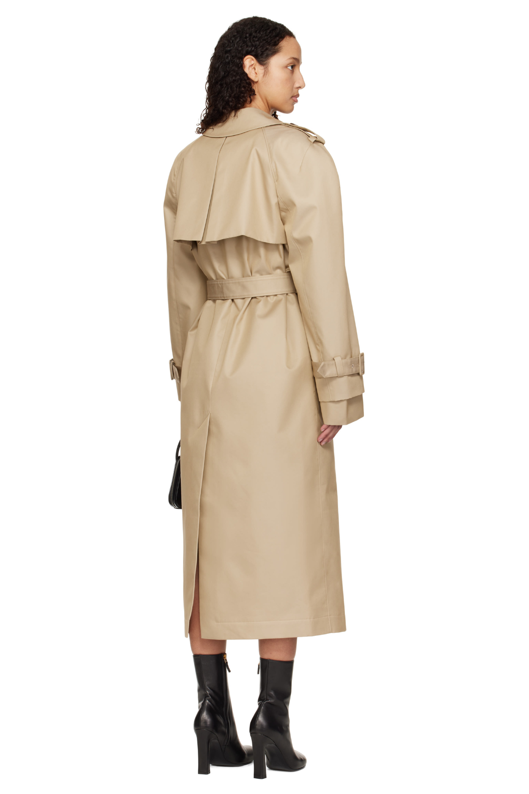 SHUSHU/TONG LONG LAPEL TRENCH COAT_KHAKI
