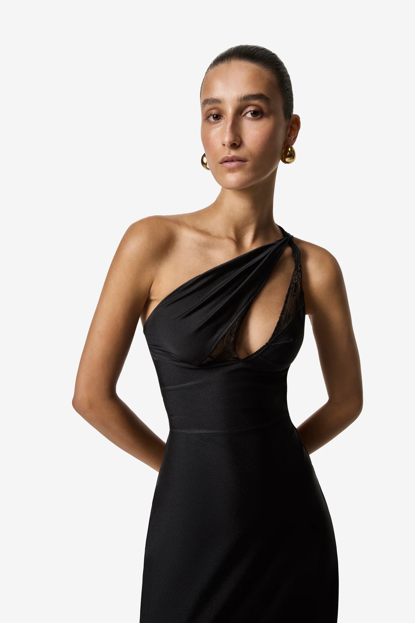 COPERNI KNITTED ASYMMETRIC LONG DRESS