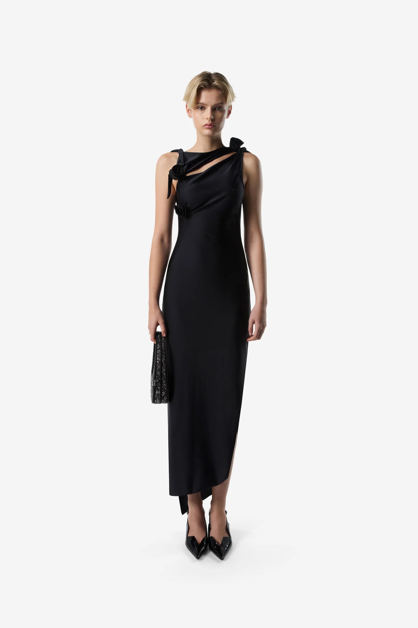 COPERNI KNITTED FLOWER GOWN
