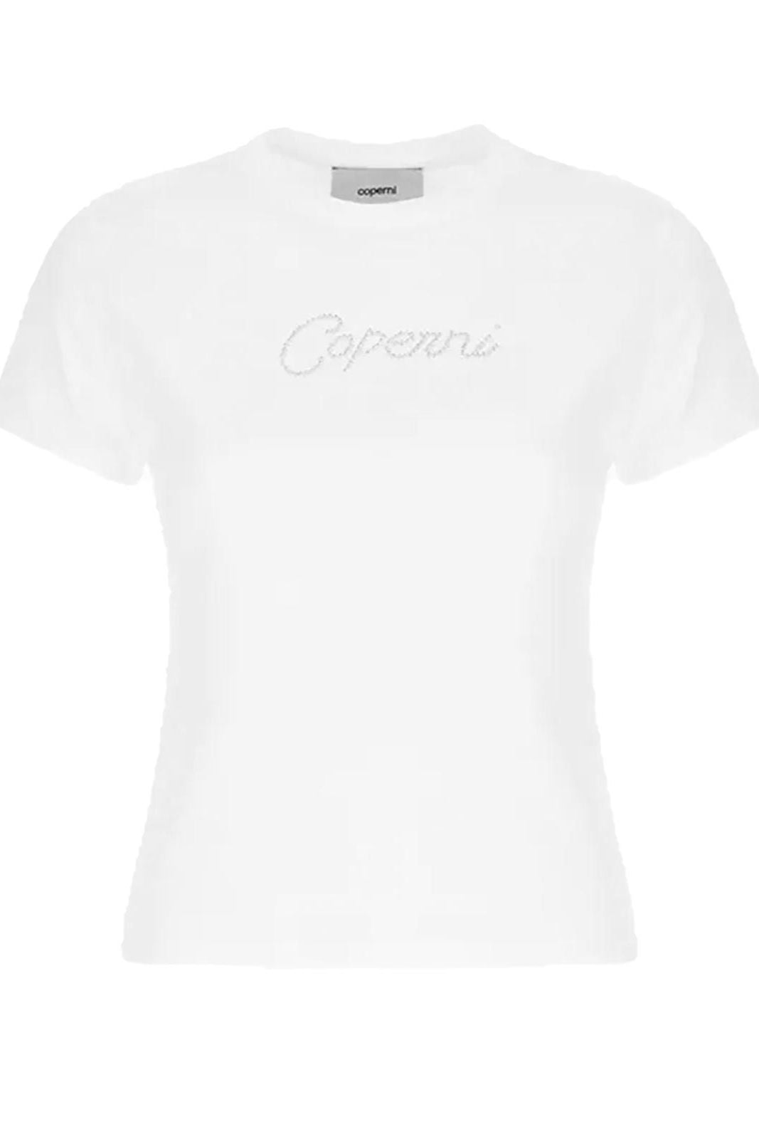 COPERNI KNITTED CRYSTAL LOGO T-SHIRT