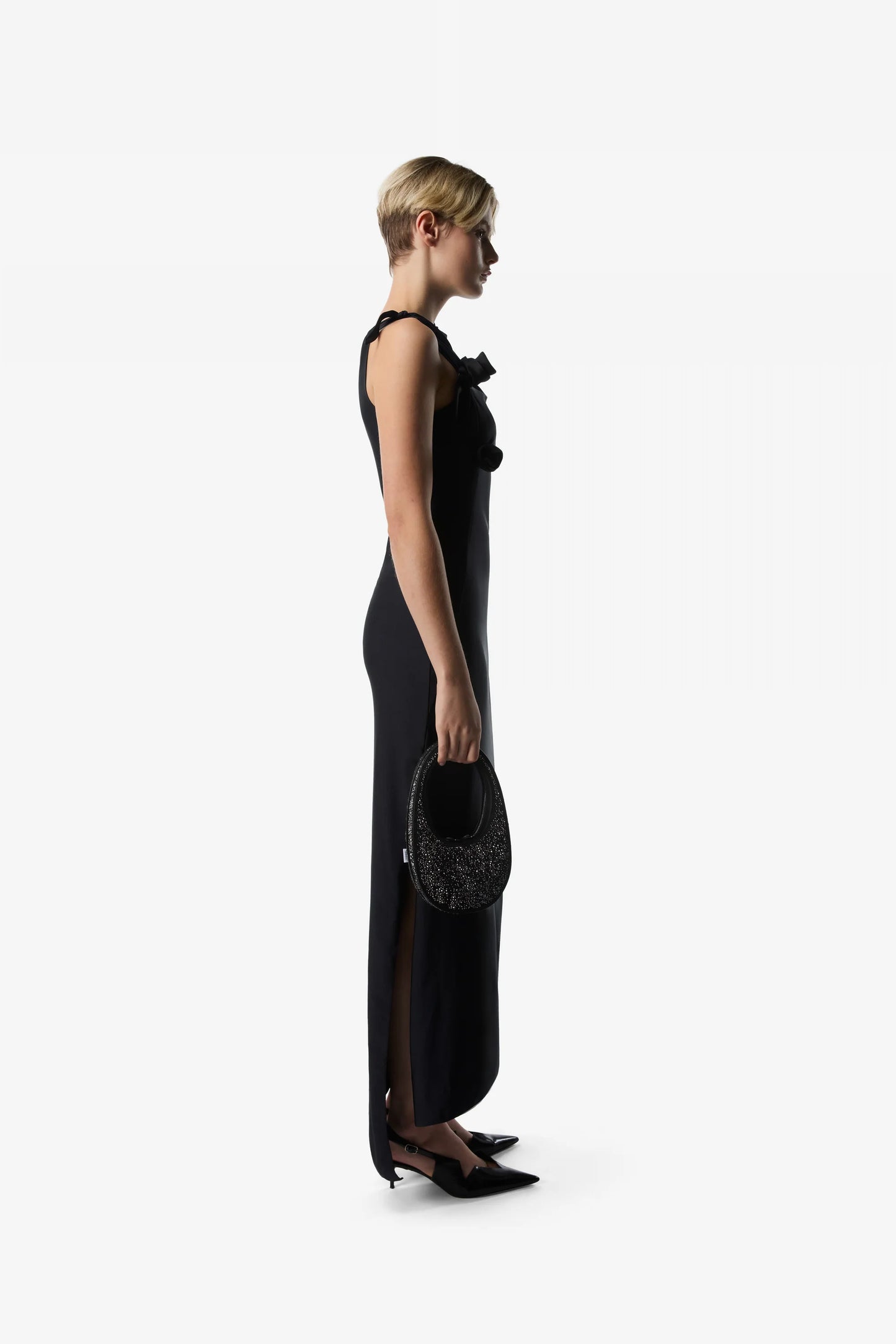 COPERNI KNITTED FLOWER GOWN