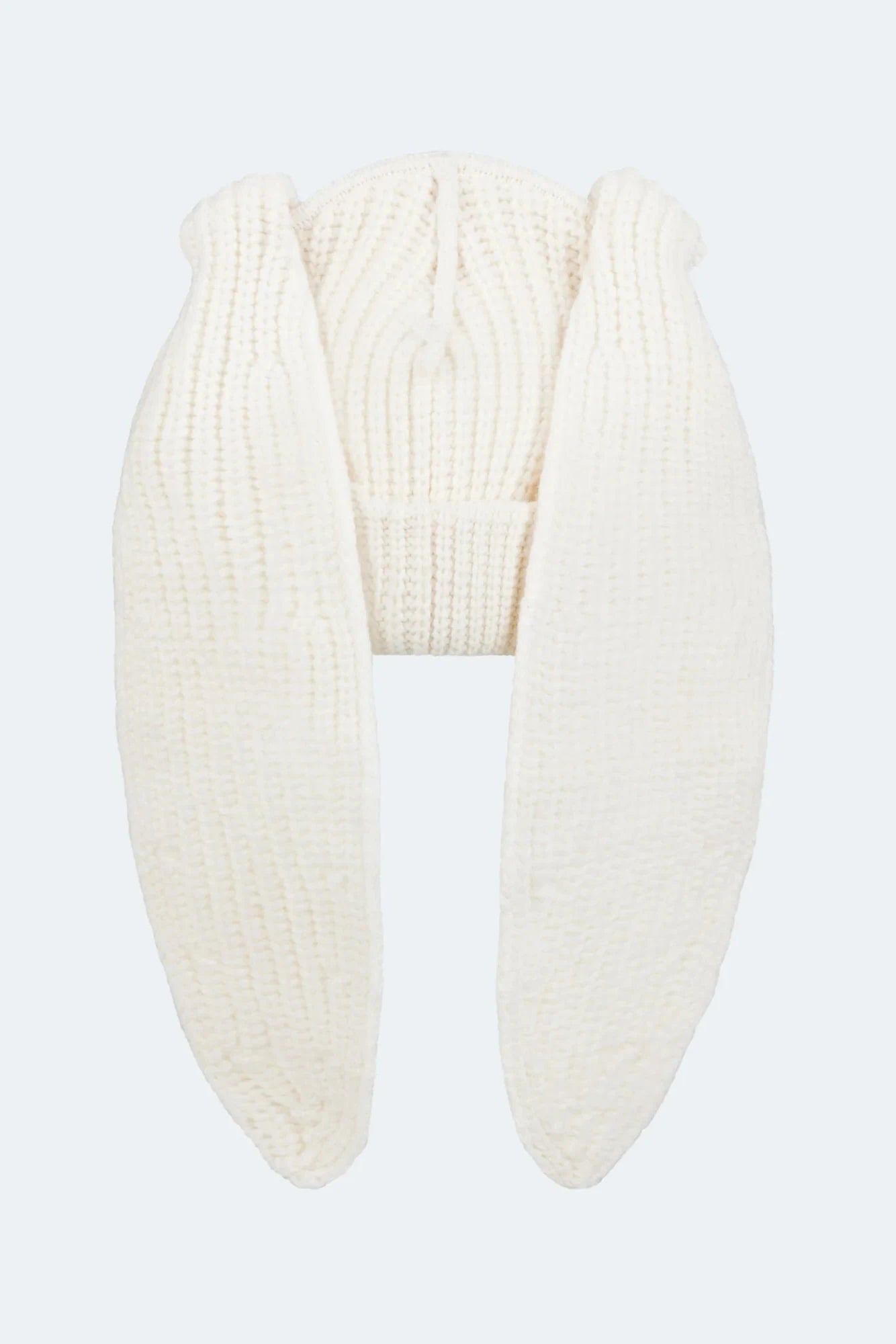 CHUNKY RABBIT BEANIE_WHITE