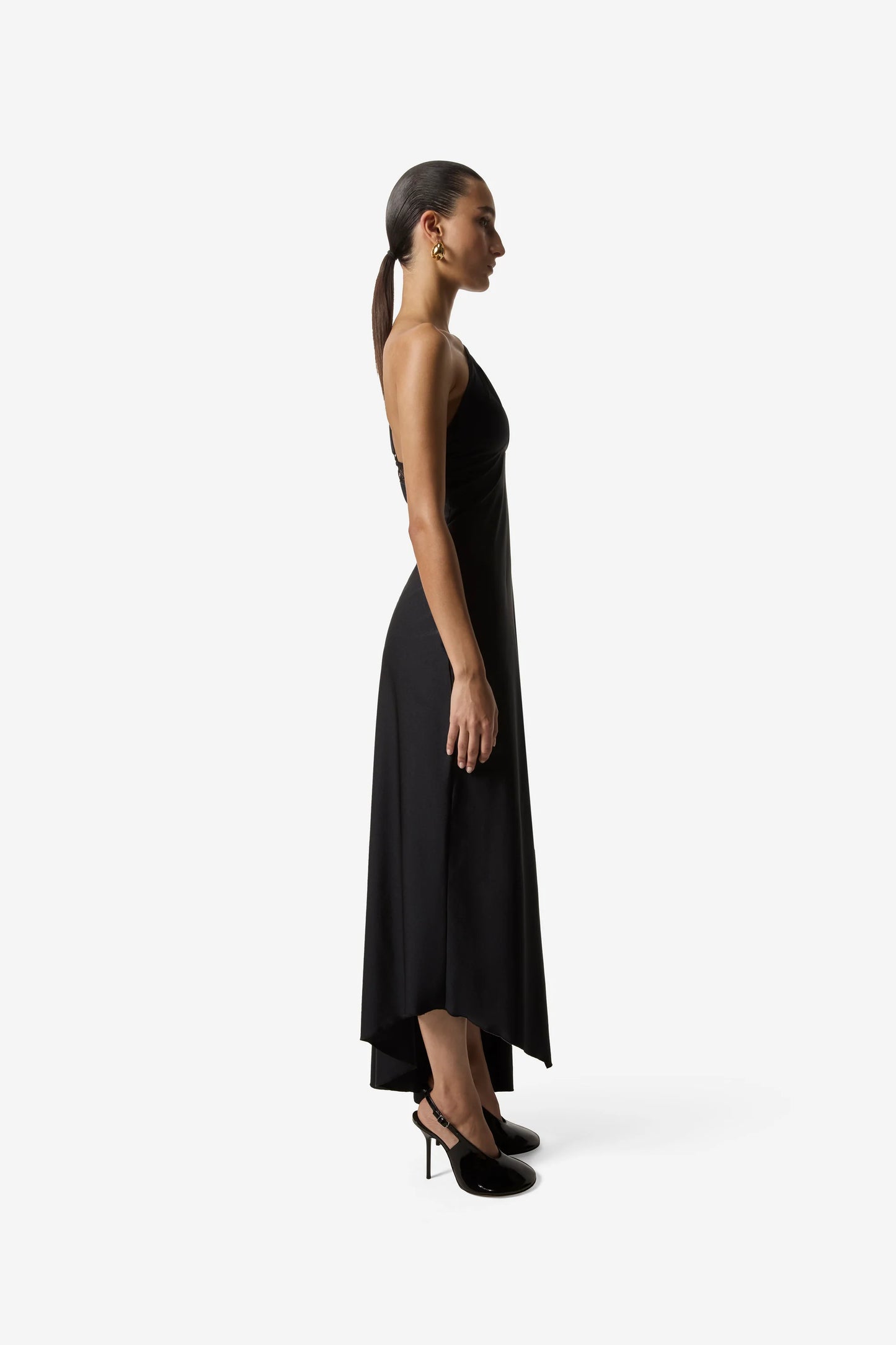 COPERNI KNITTED ASYMMETRIC LONG DRESS