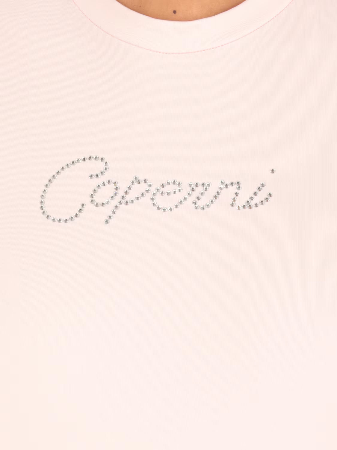 COPERNI KNITTED CRYSTAL LOGO T-SHIRT