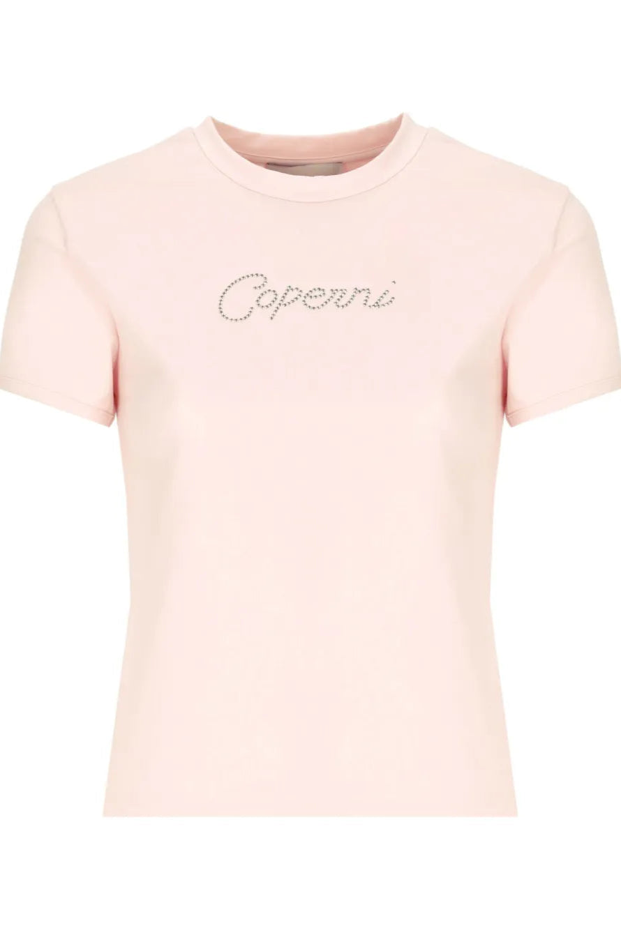 COPERNI KNITTED CRYSTAL LOGO T-SHIRT