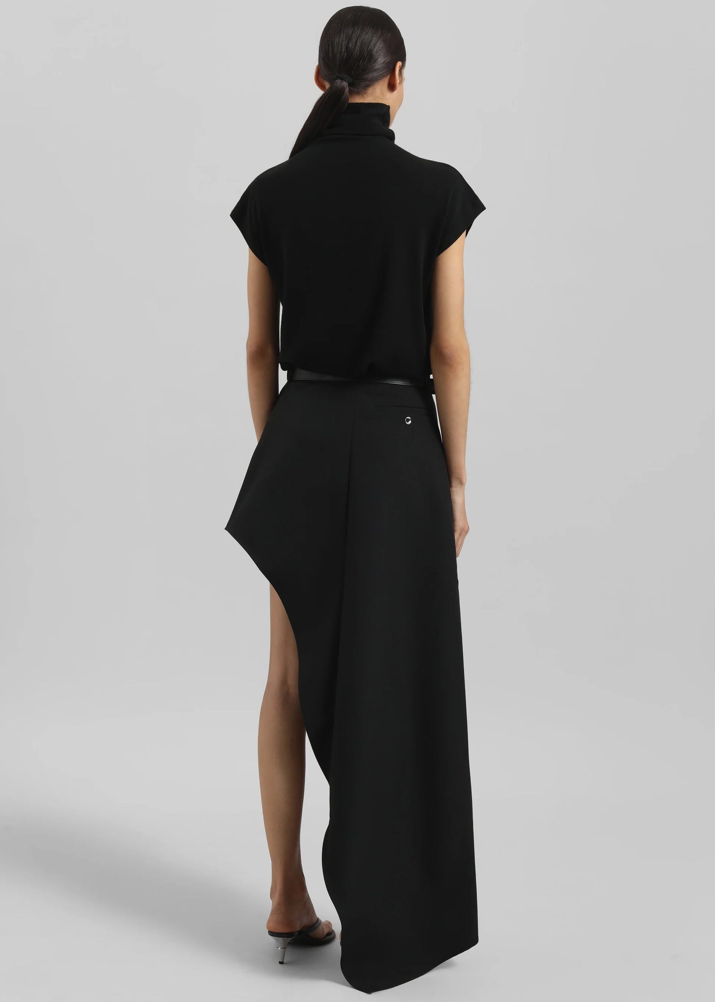 COPERNI WOVEN ONE-LEG TAILORED SKIRT