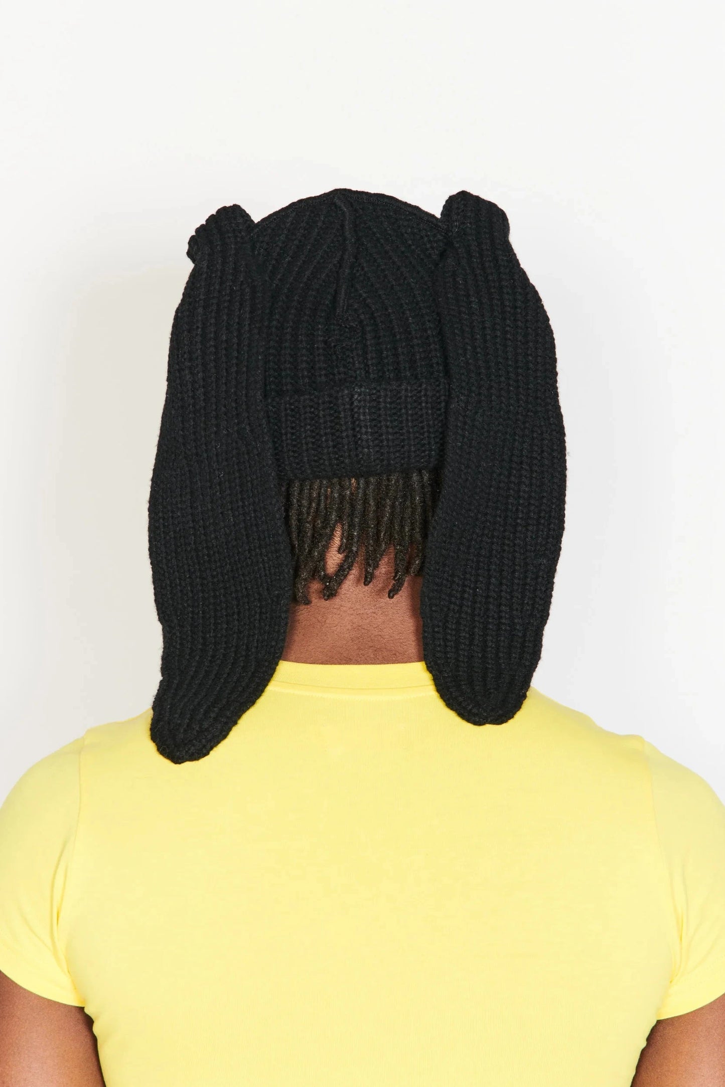 CHUNKY RABBIT BEANIE_BLACK