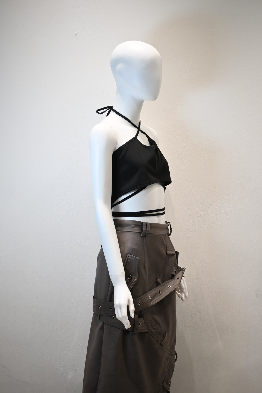 ROKH STRAPS CROSS OVER CUT OUT TOP