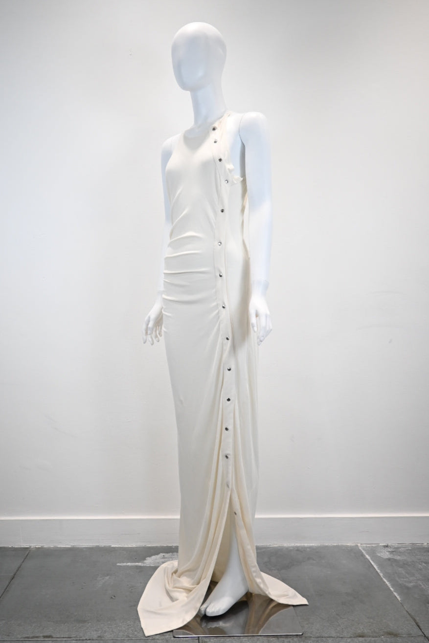 PRESSIAT GOBI DRESS_WHITE