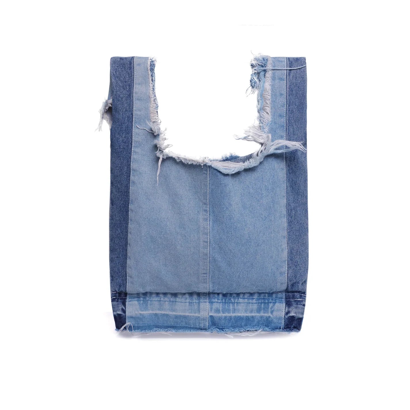 Emotional World Vintage Shopping Bag Small Multi Denim