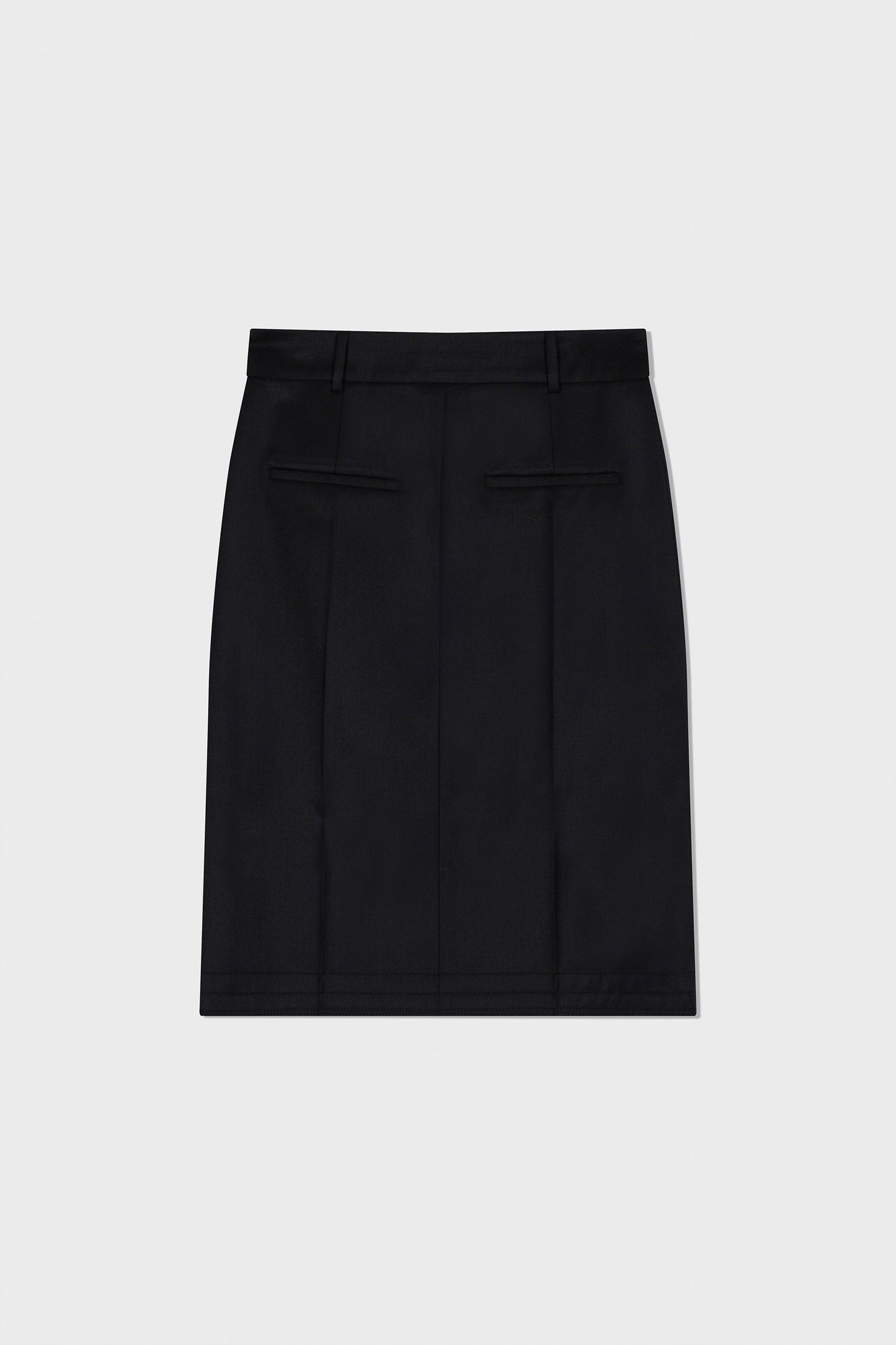 LOW CLASSIC CLASSIC H-LINE SKIRT_BLACK
