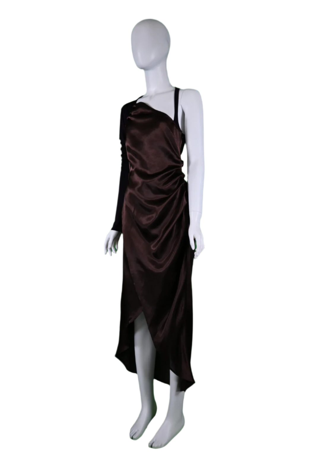 PRESSIAT ASYMETRIC DRAPED DRESS