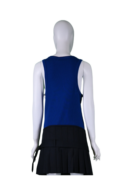 CHARLES JEFFREY LOVERBOY KNITTED LOGO TANK TOP
