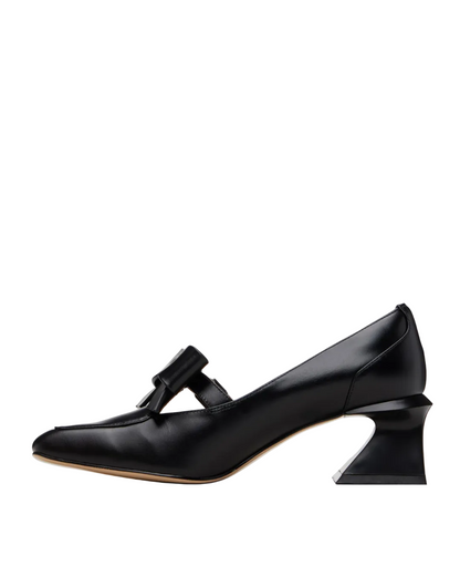 SQUARE TOE MID HEEL SHOES