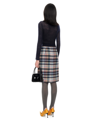SHUSHU/TONG BEADED FLORAL KNIT CARDIGAN_NAVY