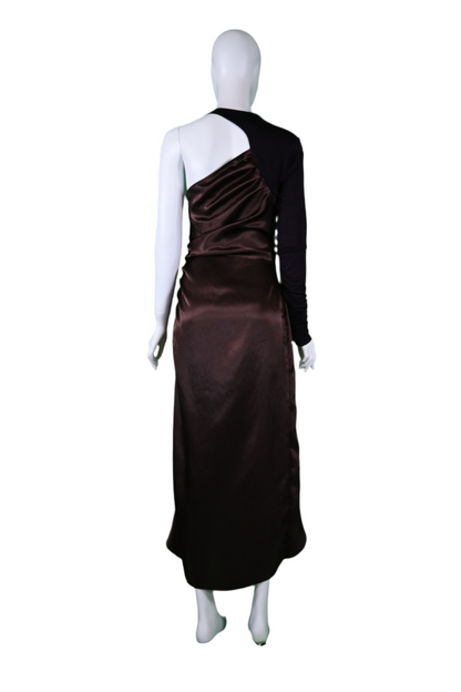 PRESSIAT ASYMETRIC DRAPED DRESS