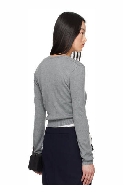 SHUSHU/TONG KNIT CARDIGAN_GREY