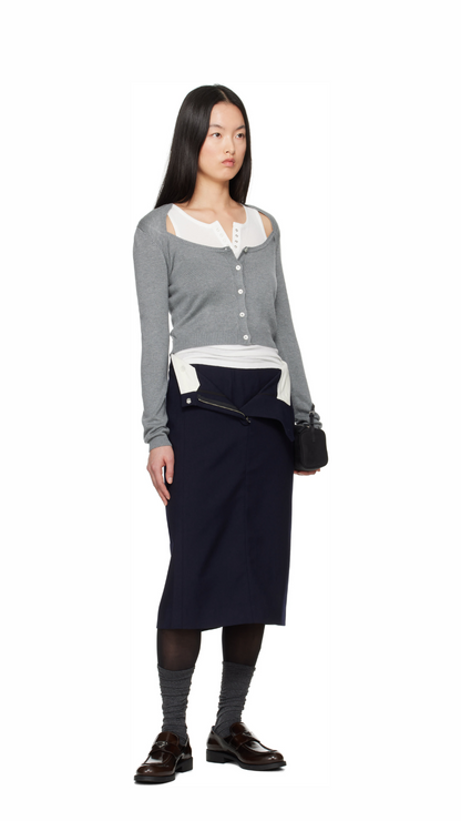SHUSHU/TONG KNIT CARDIGAN_GREY