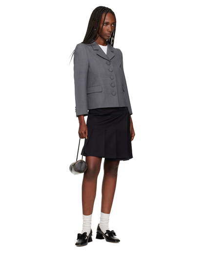 SQUARE TOE MID HEEL SHOES