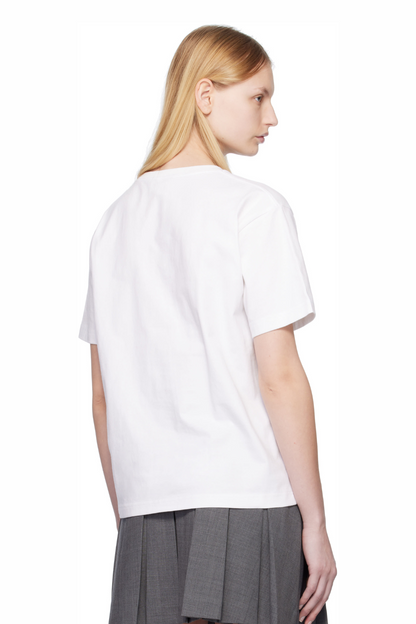 SHUSHU/TONG LACE PATCHWORK OVERSIZE T-SHIRT_WHITE