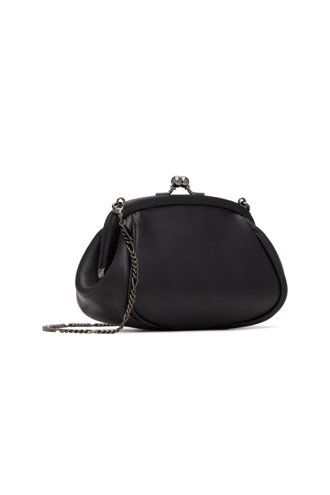 YOHJI YAMAMOTO DISCORD DOUBLE CLASP BAG_BLACK