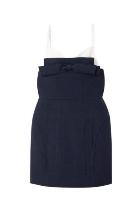 SHUSHU/TONG DOUBLE SLING DRESS_NAVY