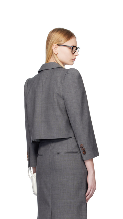 SHUSHU/TONG SHORT SUIT COAT_GREY