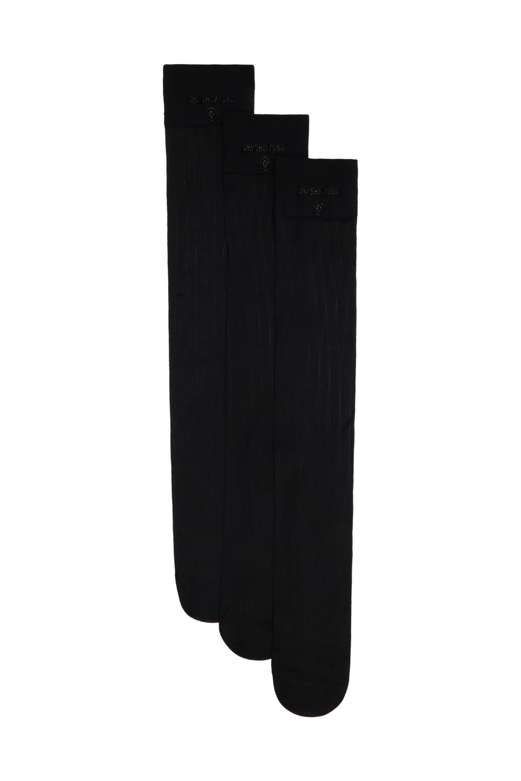 SHUSHU/TONG THREE-PACK KNITTED MID-CALF SOCKS_BLACK