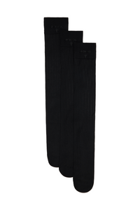 SHUSHU/TONG THREE-PACK KNITTED MID-CALF SOCKS_BLACK