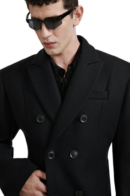 DOUBLE BREASTED COAT WITH 6 BUTTONS