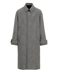 BLACK AND WHITE MACKINTOSH COAT