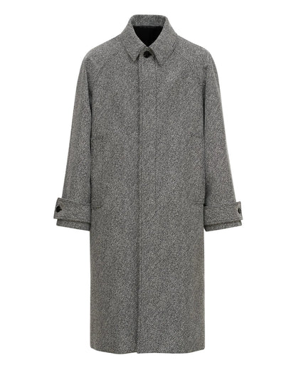 BLACK AND WHITE MACKINTOSH COAT