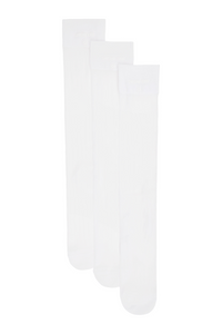 SHUSHU/TONG THREE-PACK KNITTED MID-CALF SOCKS_WHITE