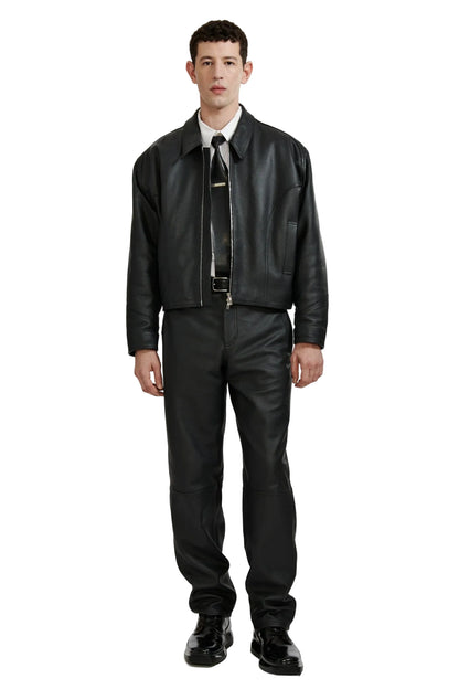 PADDED LEATHER JACKET