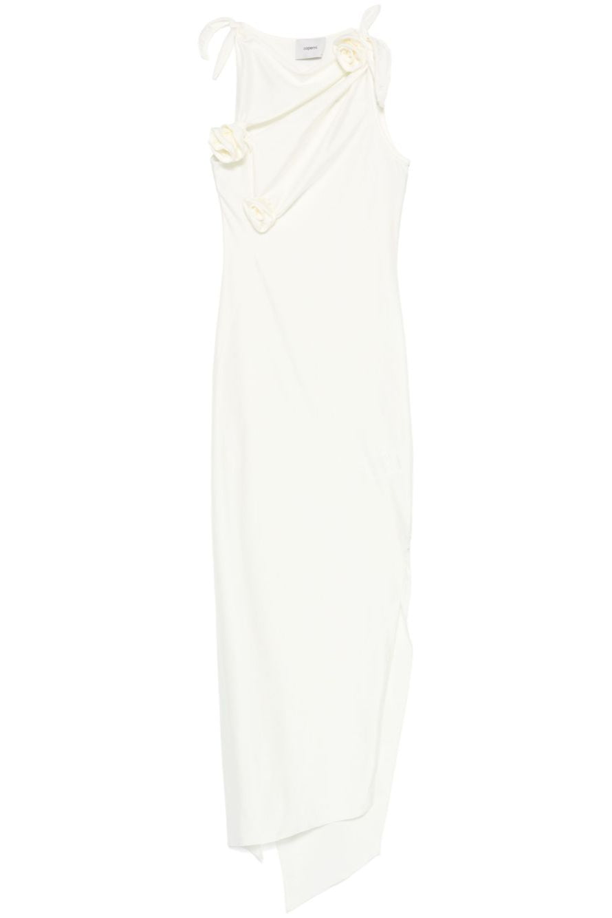 COPERNI KNITTED ASYMMETRIC FLOWER GOWN