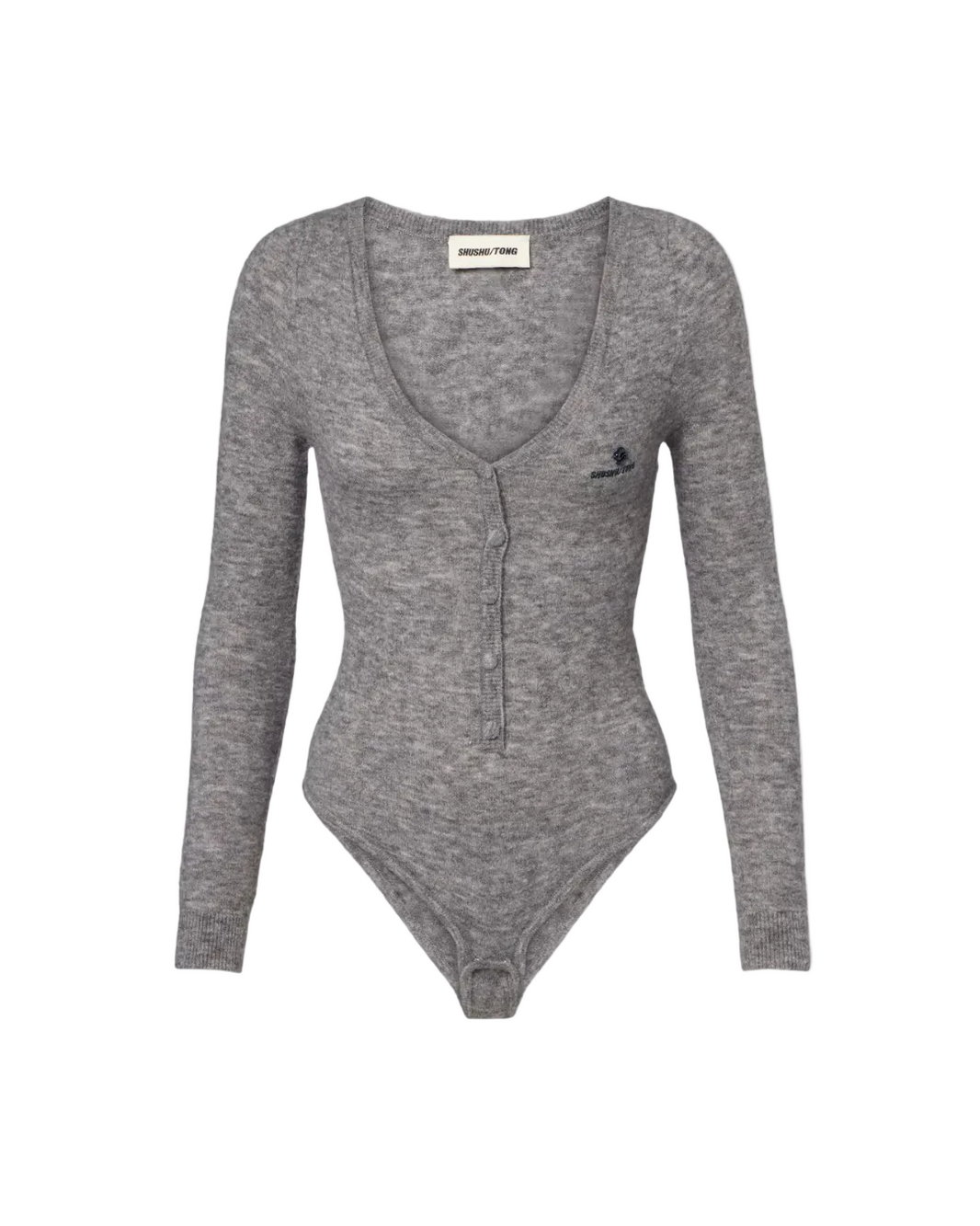 V-NECK KNIT JUMPSUIT