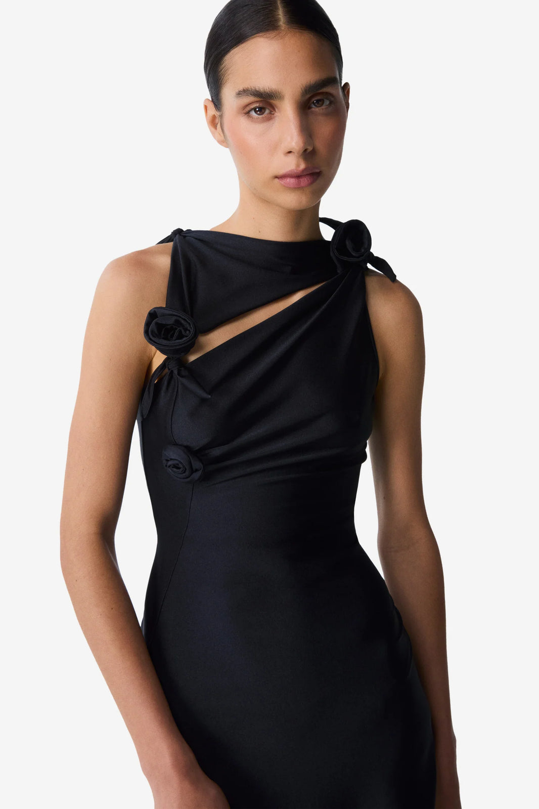 COPERNI KNITTED FLOWER DRESS