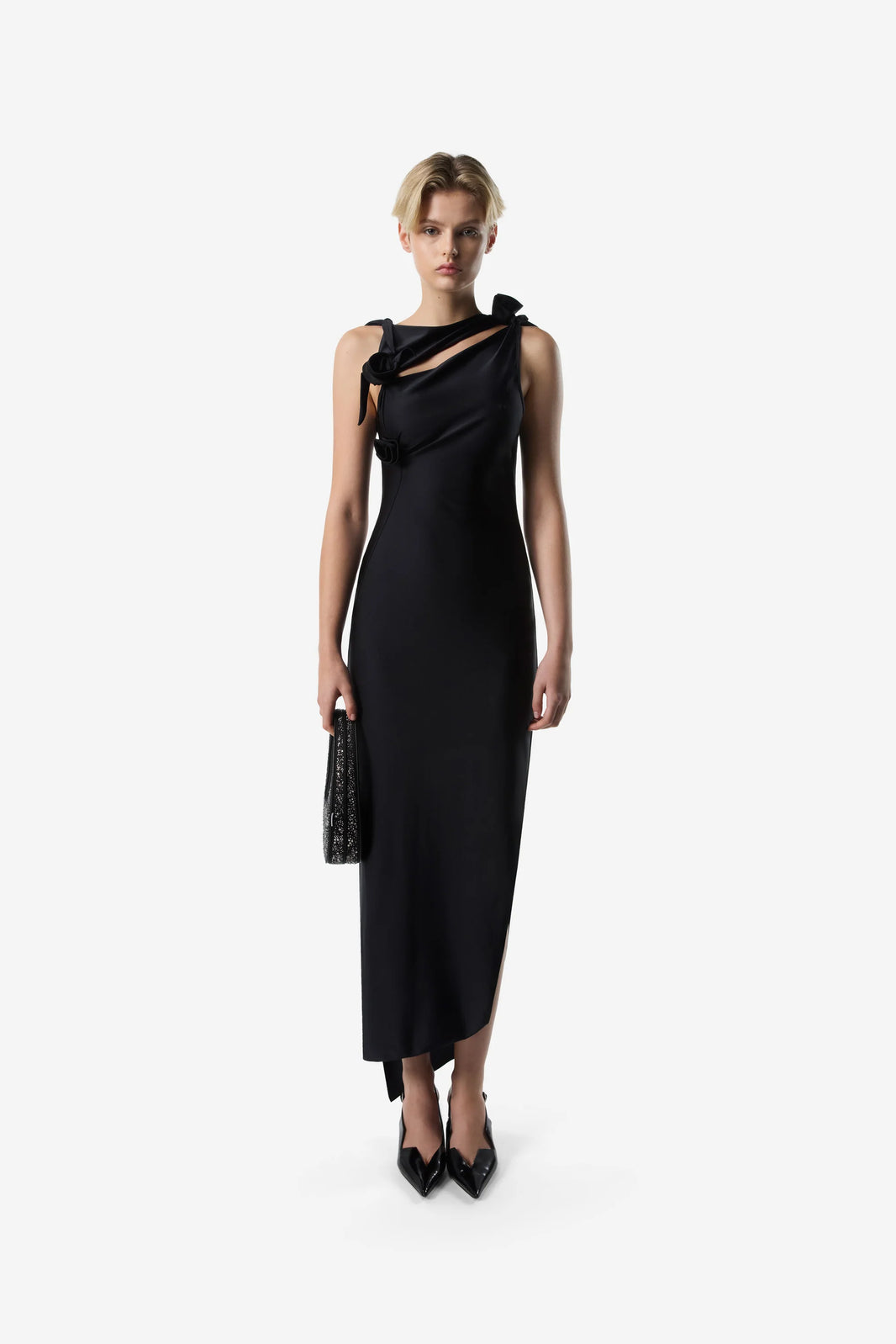 COPERNI KNITTED FLOWER GOWN
