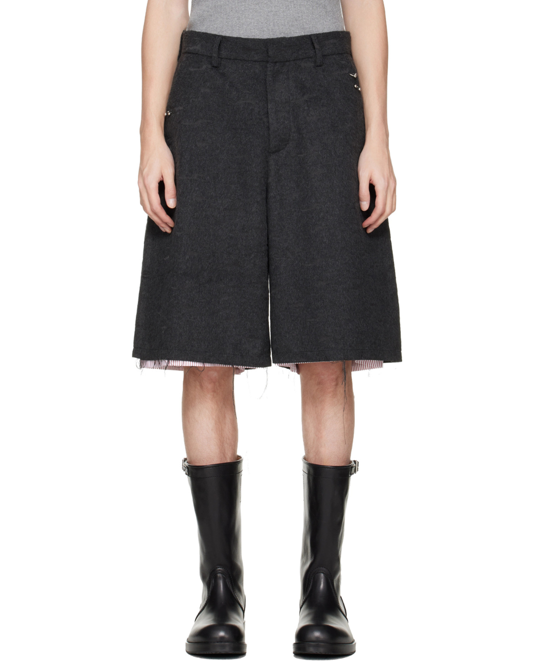 WIDE TAILORED SHORTS WAISTED