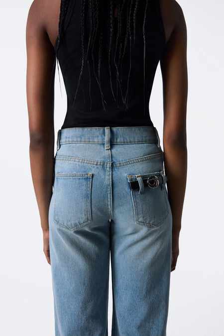 COPERNI WOVEN WIDE LEG DENIM PANTS