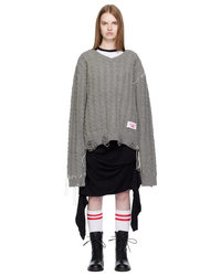 LABEL CABLE KNITTED JUMPER
