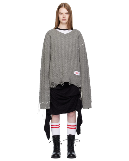 LABEL CABLE KNITTED JUMPER
