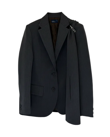 KOLOR DECONSTRUCTED ASYMMETRIC TAILORED WOOL BLAZER