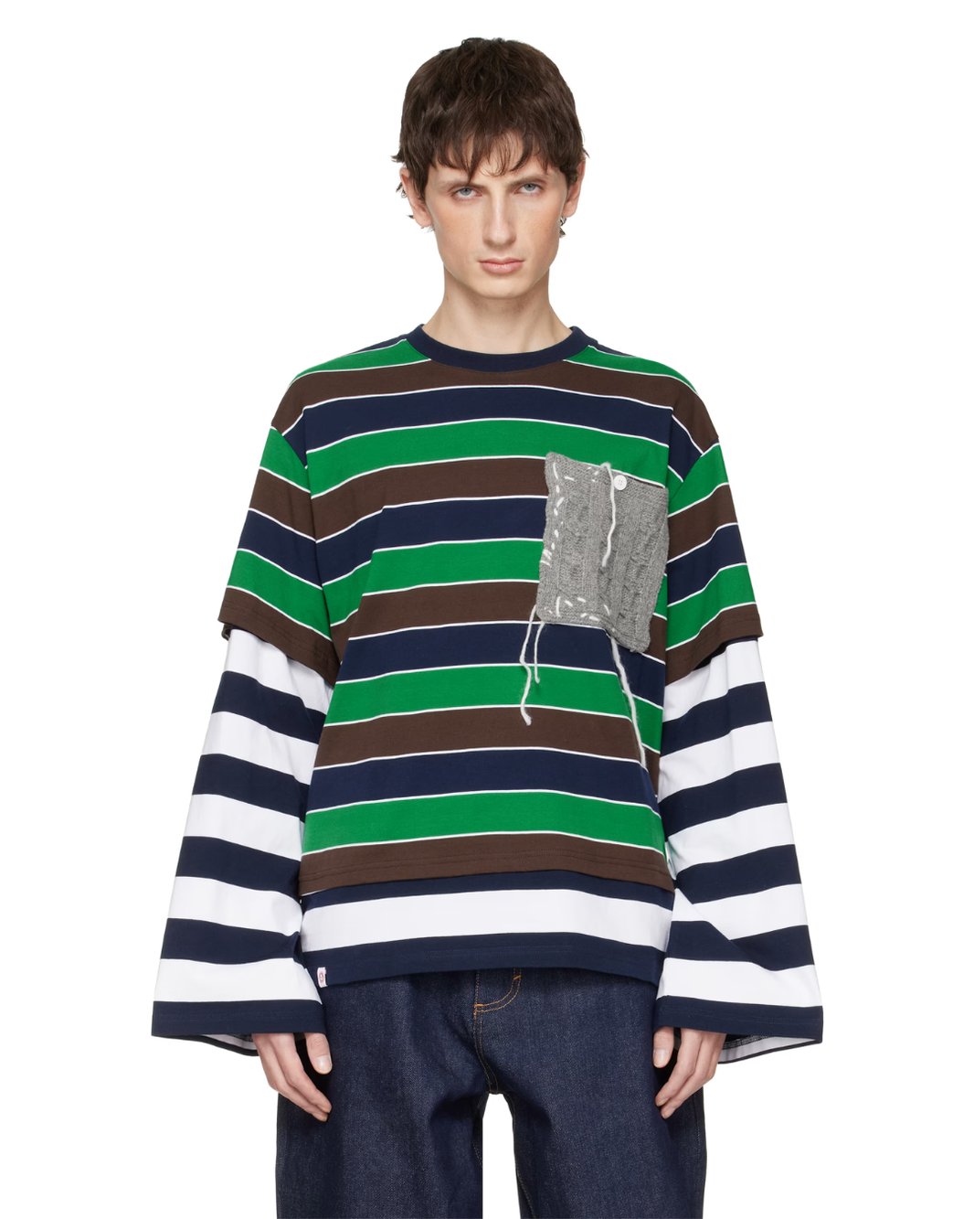 PATCH LONG SLEEVE 2-IN-1 TEE