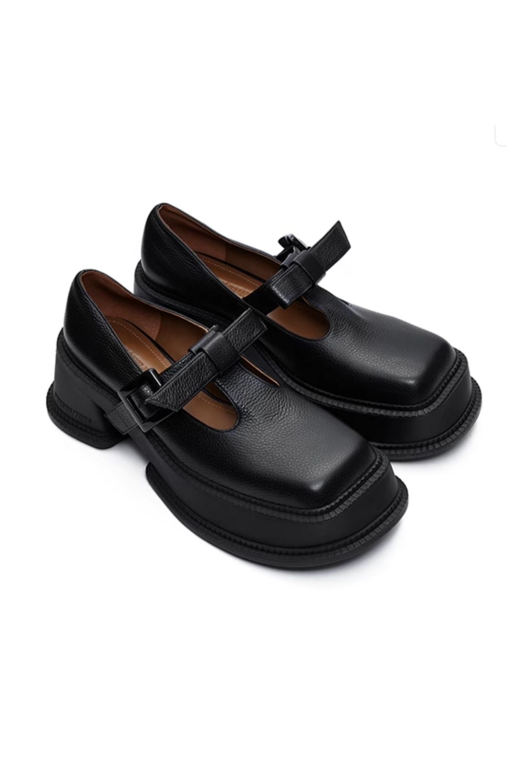 SHUSHU/TONG CUTOUT BOW LOAFERS_BLACK