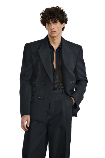 DOUBLE BREASTED JACKET WITH 4 BUTTONS