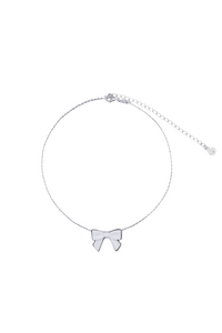 SHUSHU/TONG DOUBLE SIDED CERAMICS BOWNOT NECKLACE