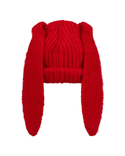 MOHAIR CHUNKY RABBIT BEANIE