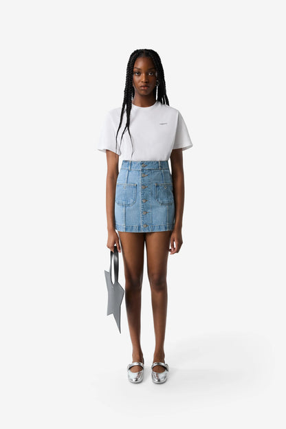COPERNI WOVEN FOUR POCKET DENIM MINI SKIRT